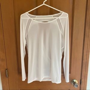 Lululemon Tops | White Mesh Long Sleeve